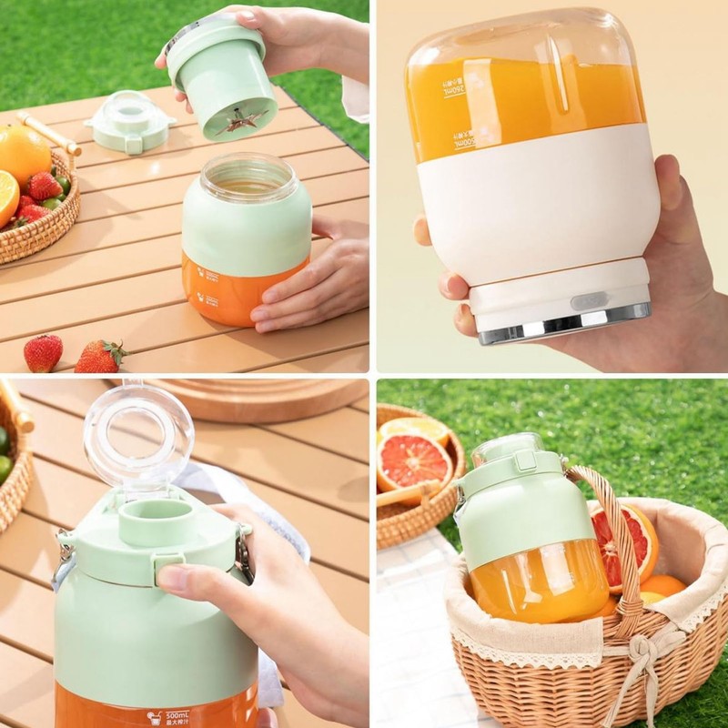 Blender Cup Electric Juicer Mini Portable Automatic for Outdoor Sport
