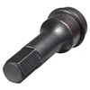 Tone 4AH-14L75 Semi-Long Hexagon Socket for Impacts, 0.5 inch (12.7