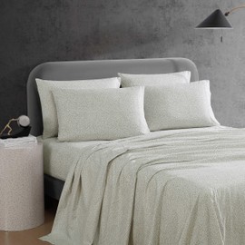 Kenneth Cole - Twin Sheet Set, Super Soft Wrinkle-Resistant Bedding with Bonus Pillowcases, Floral Home Decor, Oeko-Tex Certified (Chill Flowers Beige, Twin)