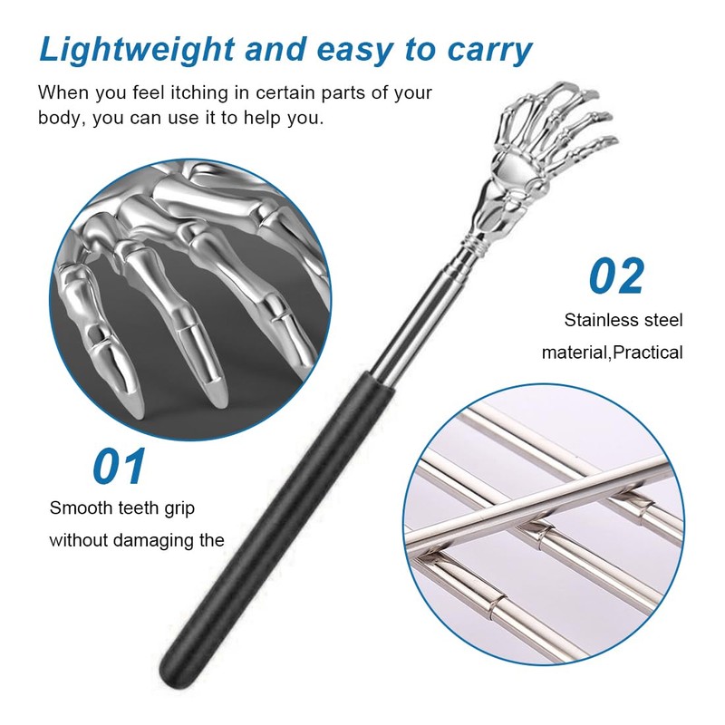 OUDQFCJ Pack of 2 Back Scratchers Telescopic Scratcher Back Scratcher