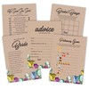 Inkdotpot Rustic Kraft Floral Theme Bridal Shower Games Set Of