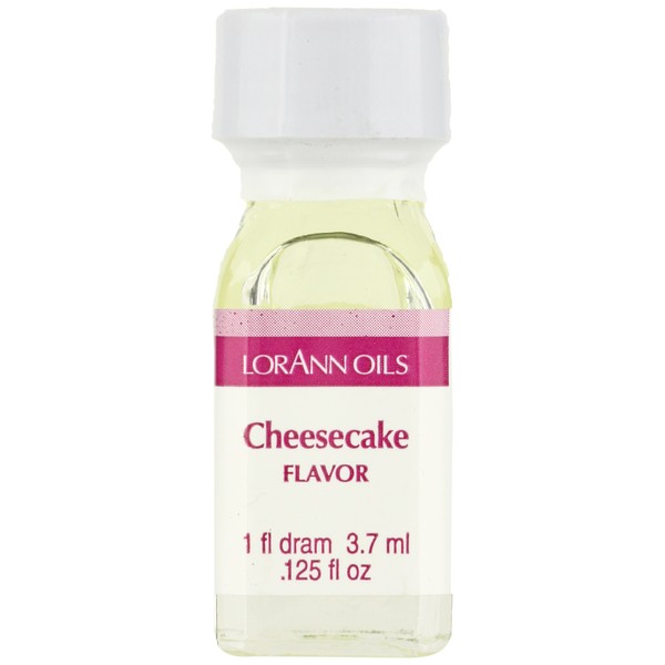 LorAnn Cheesecake Super Strength Flavor, 1 dram bottle (.0125 fl oz - 3.7ml)-12 Pack