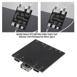 SING F LTD USB Data Cable Tester PCB USB Data Cable Test Board Fast Detector Tool Accessories for Data Cable Anomalies Quick Detection 5x5cm