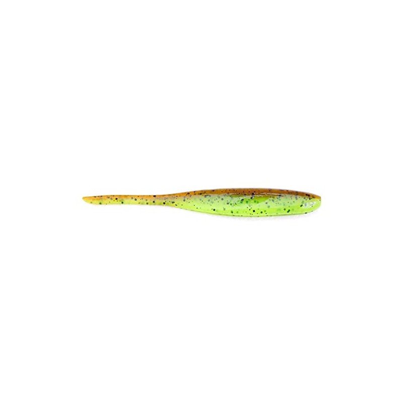 Keitech Shad Impact 3" Green Pumpkin Chartreuse