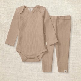 Burt's Bees Baby Unisex Baby Bodysuit & Pant Set, 100% Organic Cotton