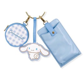 Marimo Craft Sanrio Characters SRSJ-1017 3 Shoulder Pouch, Cinnamoroll, W 3.9 x H 6.9 x D 0.8 inches (10 x 17.5 x 2 cm)