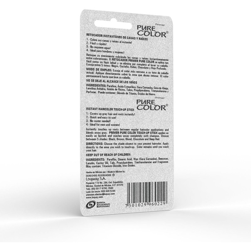 Retocador instantáneo de canas y raíces Loquay – Cubre canas