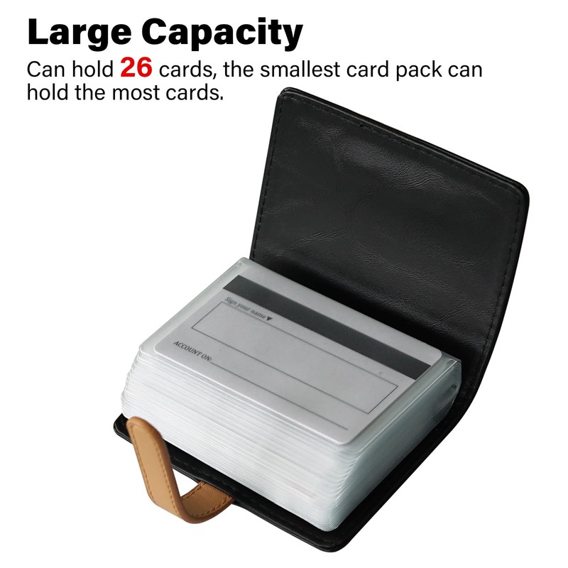 FORYEE Credit Card Holder with 26 Suitable Slot, ID Card