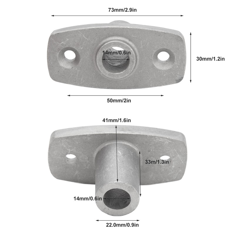 2Pcs Top Mount Rowlock Socket 1/2 Inch Rugged Reliable Oar