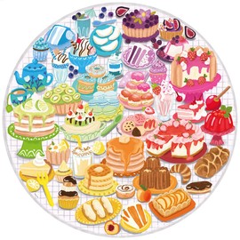 Ravensburger 17171 Rompecabezas 500 Piezas Círculo de Colores: Postres, Multicolor