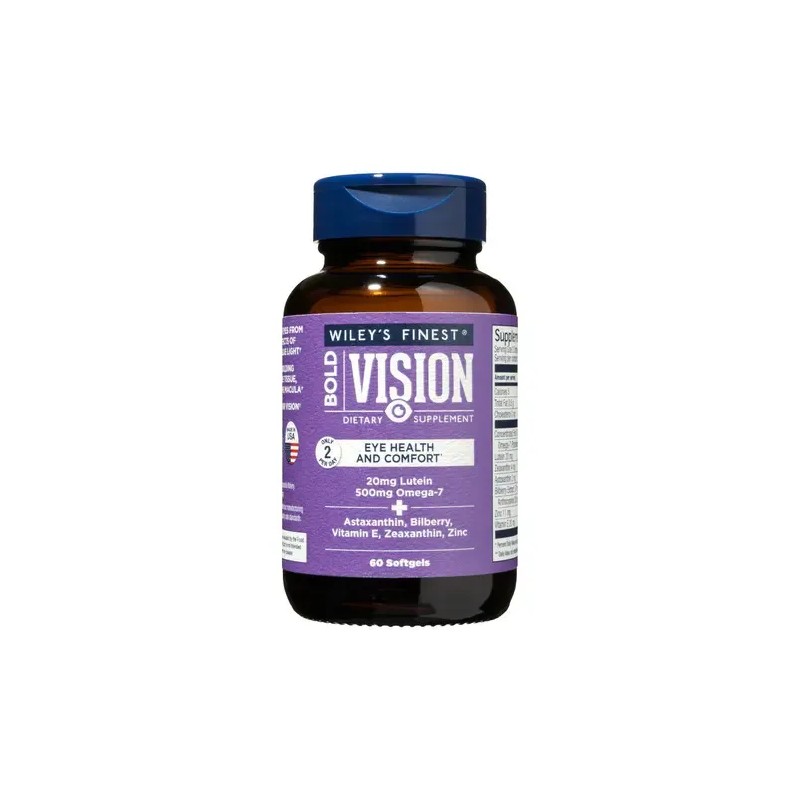 Omega 7 Wileys Finest Bold Vision Omega-7 Supplement for Eye