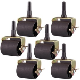 Bed Casters, Bed Frame Wheels Rollers for Bed Replacement Parts Heavy Capacity Bed Roller Wheels Replacement with Brakes for Bed Frame Set of 6 (6 Pcs)
