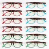 Eyekepper 12 pack Blue Light Blocking Reading Glasses Tortoise Splicing