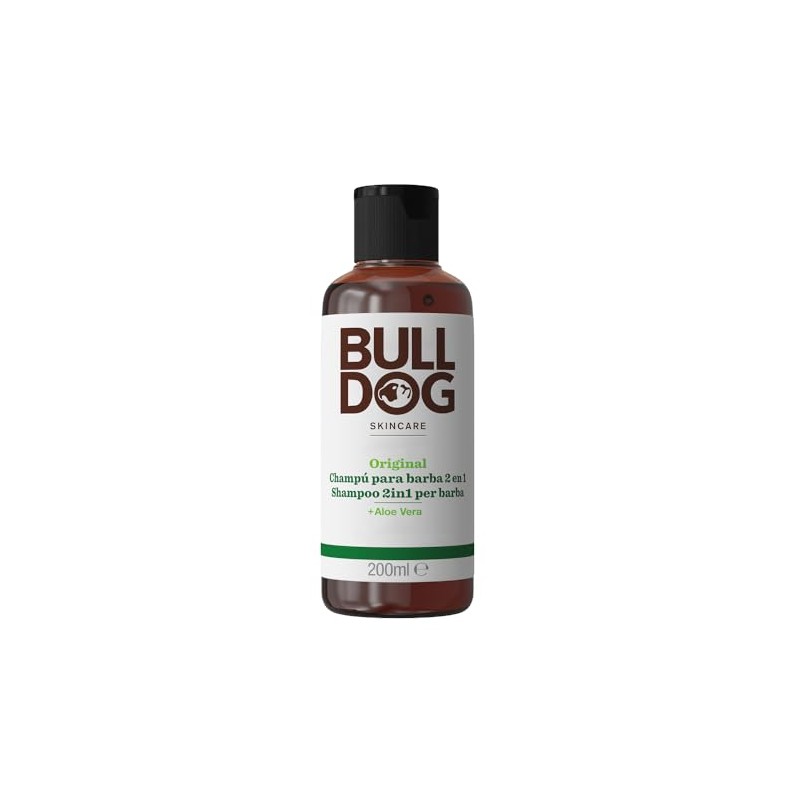 Bulldog Original, Shampoo y Acondicionador para Barba 200 ml