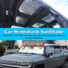 for Hummer EV Accessories Roof Sunshade&Front Sun Shade Set of