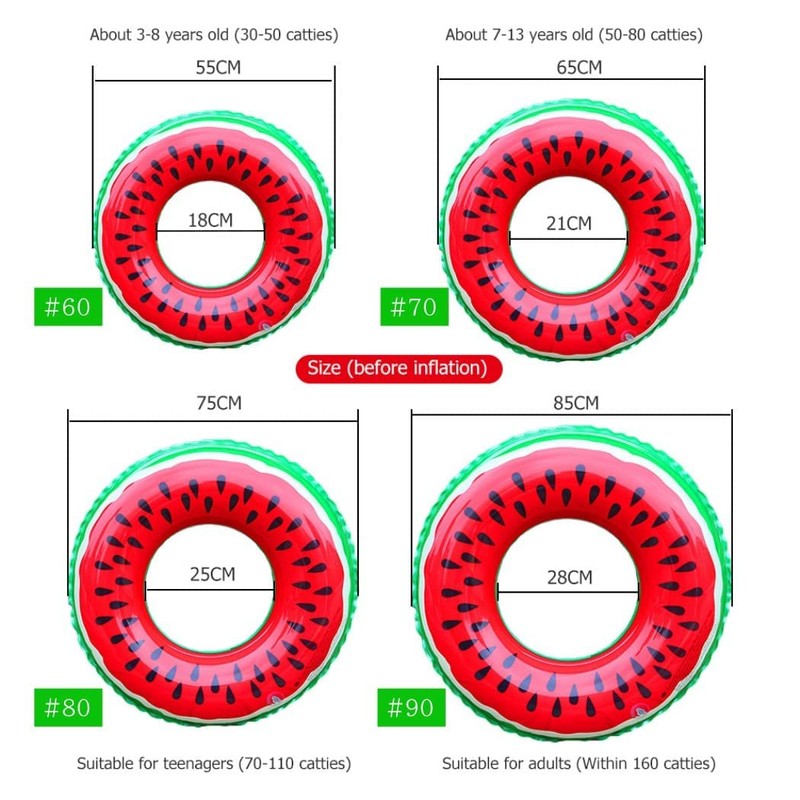 Swimming Ring for Children, Watermelon, Kids, Baby, Float, Fruit Float,