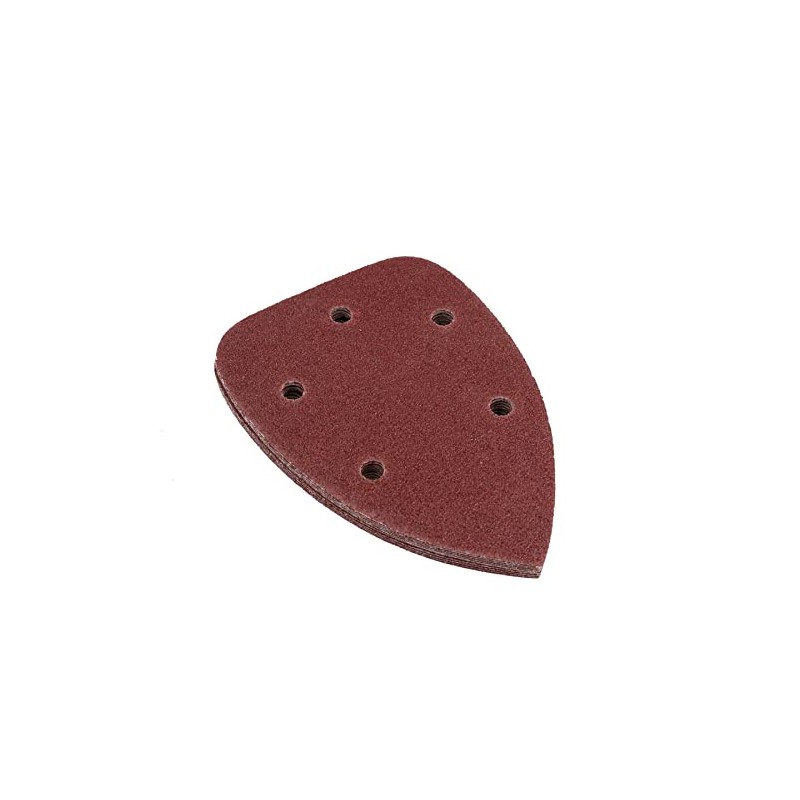 50pk Hook and Loop 140mm Sanding Triangle pads Discs Mixed