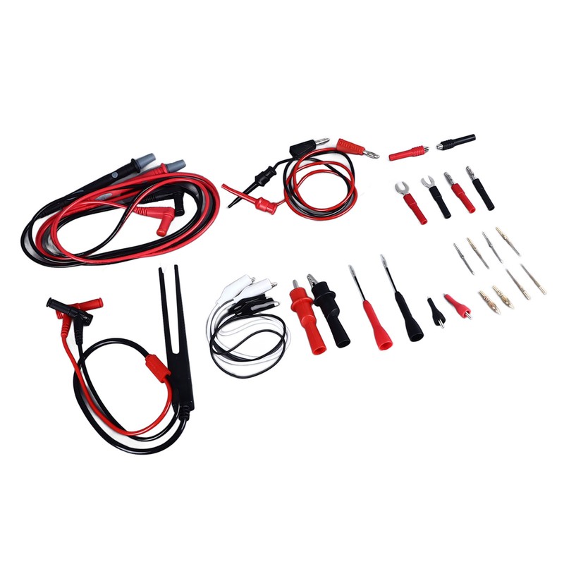 27Pcs Multimeter Test Set Electrical Hook Probes Multifunctional Replaceable Kit