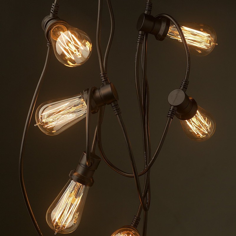 CTKcom Vintage Edison Light Bulbs - 2 Pack, 40W ST58