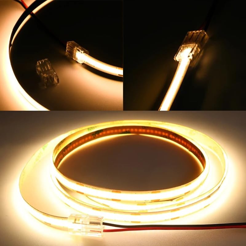 YUTOKEER 2 Pin 8mm COB LED Connector Kit - 10