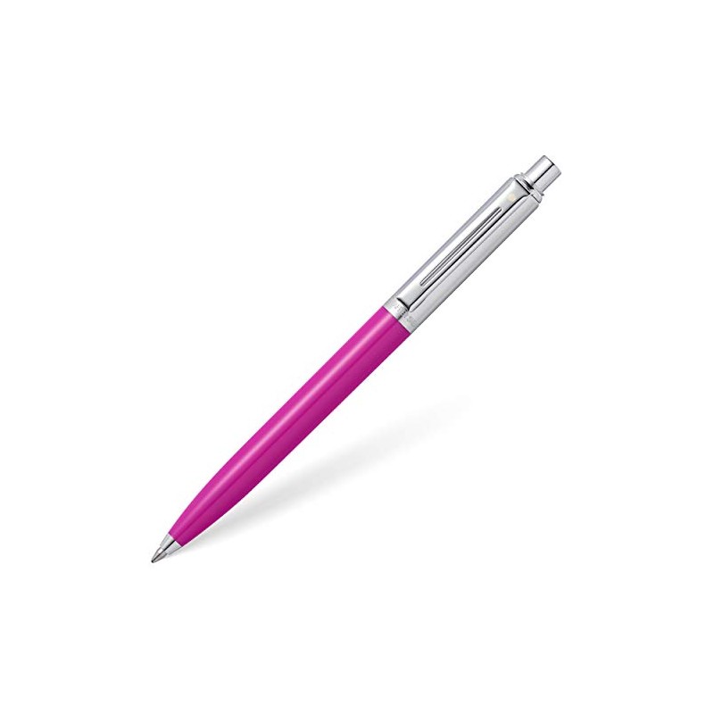 Sheaffer Sentinel Fuchsia Barrel and Brushed Chrome Cap Ballpoint Pen,