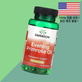 Swanson Evening Primrose Oil Softgels Vitamins, 1 / 스완슨 달맞이꽃 오일 500mg 100 소프트젤 캡슐 Swanson Evening Primrose Oil Softgels Vitamins, 1