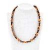 Braid Germanium Necklace Sports Necklace Length 51 cm Thickness 5 mm Black