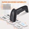 JRHC Barcode Scanner USB Wired 1D Laser Automatic Barcode Reader,