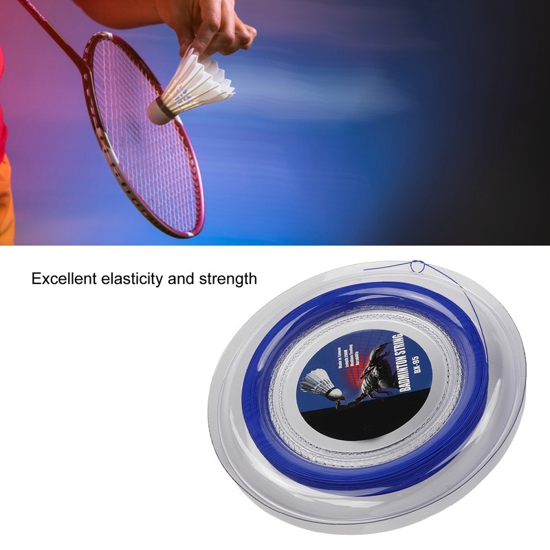 POWERTI Badminton Racquet String High Elasticity Wear Resistant Resin Fibre