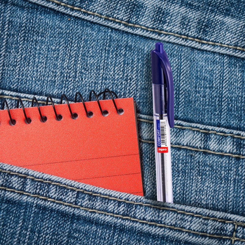 Cello Ballpoint Blue Pens, Pack of 24 (1.0mm) Medium Point