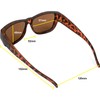 Fit Over Sunglasses Polarized Wear Over Eyeglasses Unisex for Men