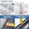 Consss Sliding Window Locks, 4 Pack Window Locks with Key
