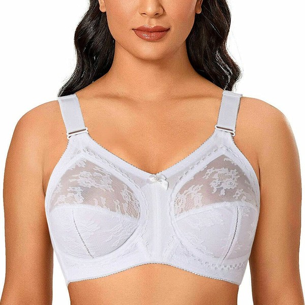 Ayigedu Ladies Plus Size Bra Minimiser Full Coverage Firm Hold
