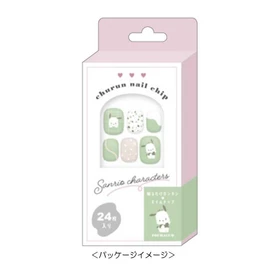 Kamio Japan 035170 Pochacco Nail Tip, Short Nail Type, Finger, Nail, Nail Clip, Stylish Tip False Nail