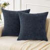 MIULEE Pack of 2 Navy Blue Throw Pillow Covers 18x18