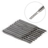 CYSFETENA Pack of 10 2 mm Carbide Milling Cutters, Silver
