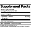 Lotus Leaf (Certified Organic) - 450 mg (100 Capsules, ZIN: