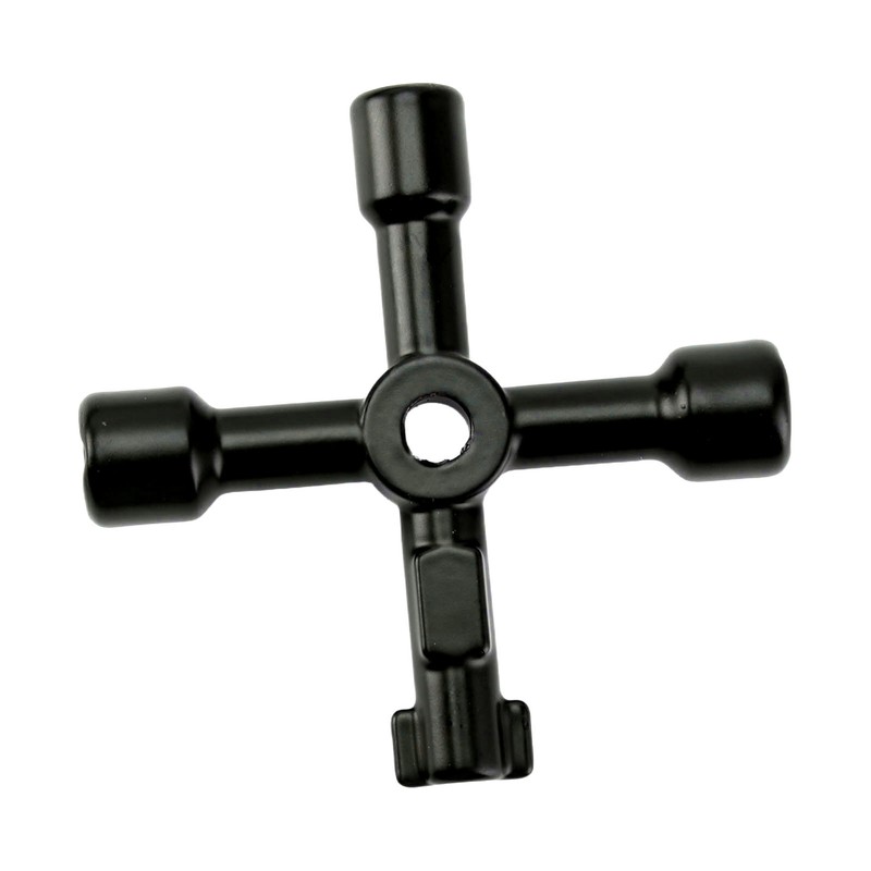 Water Meter Wrench Foldable T Handle Steel Multifunctional Water Shut