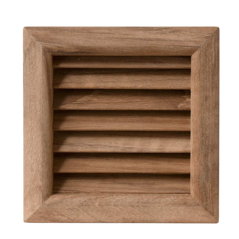 La Ventilazione LGES100T 112mm x 112mm Square Teak Air Vent