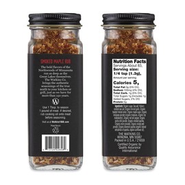 Watkins 1868 Organic Grilling Smoked Maple Rub, 3.8 oz, 3-Pack