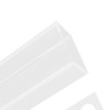 Clear Acrylic Vase Rectangular Elegant Centerpiece Flower Vase for Home
