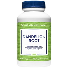 Dandelion Root a" Diuretic Herb for Digestive & Liver Support (100 Vegetable Capsules)