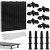 31 Pcs Plastic Egg Crate Set, 11.8"x11.8" Fish Tank Divider