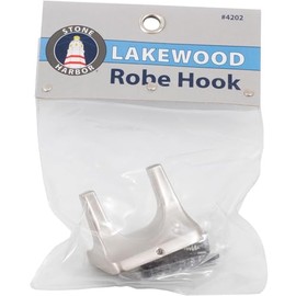Lakewood Robe Hook, Satin Nickel by Stone Harbor Hardware