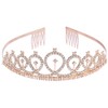 YOVECATHOU Tiara Crowns for Women Girls Princess Elegant Bridal Crown