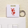 Azeeda 'Many Red Hearts' Keyring Tape Measure/Spirit Level Tool (KM00042066)