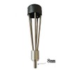 tieedhfu 5-Prong Fishing Spear Spearhead Fork Harpoo Pole Incisive Head