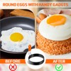 Patelai 6 Pcs Professional Egg Ring Pancake Ring Set Stainless