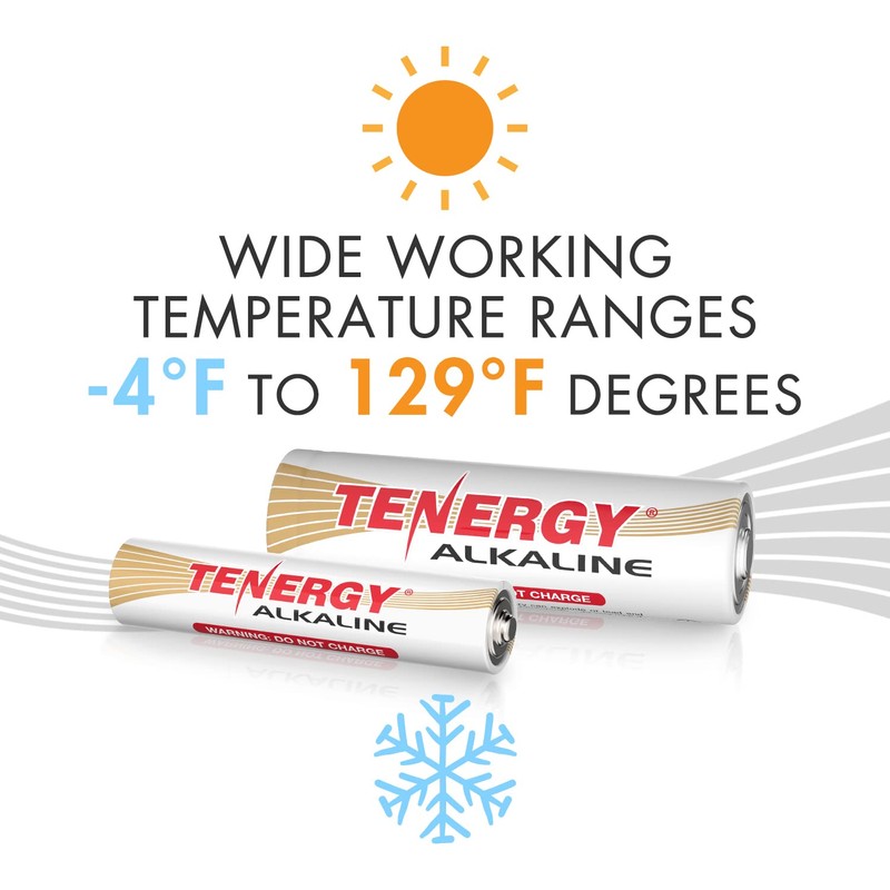 Tenergy Alkaline Batteries & Storage Case, 100xAAs 100xAAA Batteries and