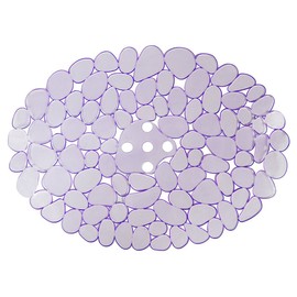 Kitchen Sink Mat, Y&K Decor Kitchen Sink Protector Mat PVC Eco-friendly Sink Pad Quick Draining (15.6x11.6", Purple)